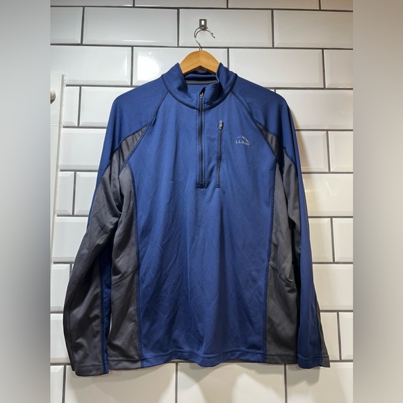 L.L. Bean Quarter-Zip Performance Long Sleeve Pullover Shirt - Picture 3 of 7